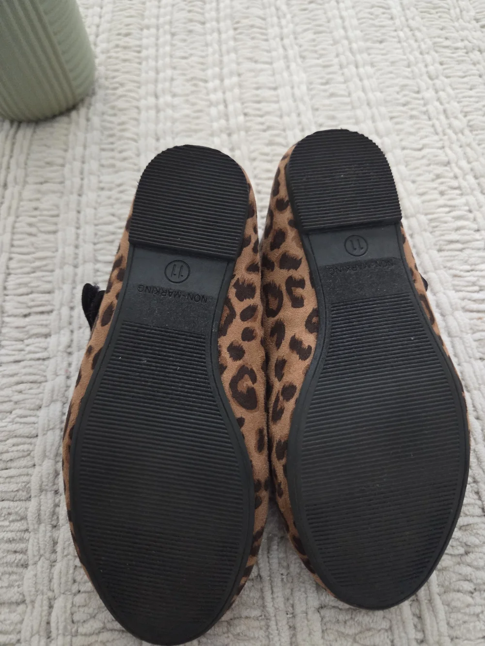 Cat & Jack Girls Leopard Print Mary Janes - Brown/Black